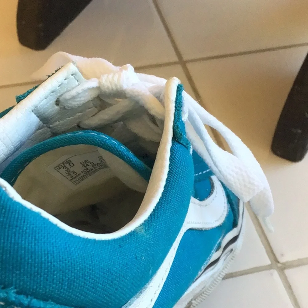 ‘Vans’ Old Skool Canvas/Suede Low Top Sneakers - Picture 7 of 8